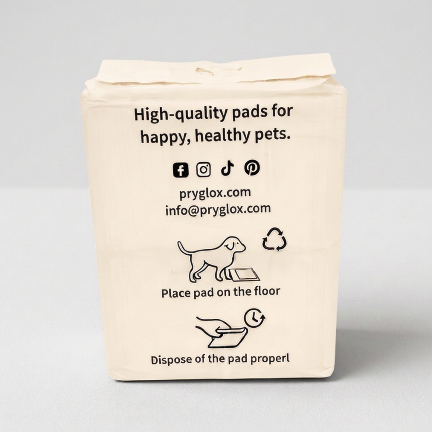 Pads de Entrenamiento para Perros Pryglox 100 Pack Ultra Absorbentes